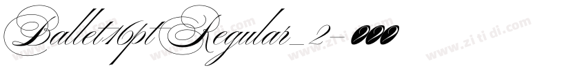 Ballet16pt Regular_2字体转换